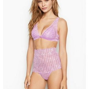 🌟2/$25🌟🆕️WT VS High-Rise Thong Panty Sz Small Pink!